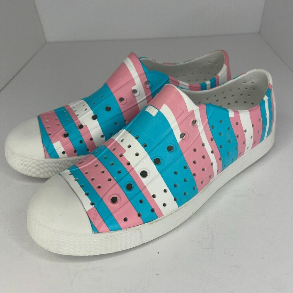 Native Unisex Multicolor Jefferson Sugarlite Shell Size 9M 11W Slip-On Shoes